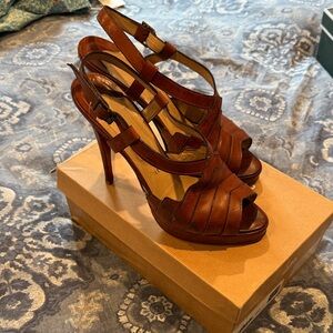 Christian Louboutin Brown Leather Heels
